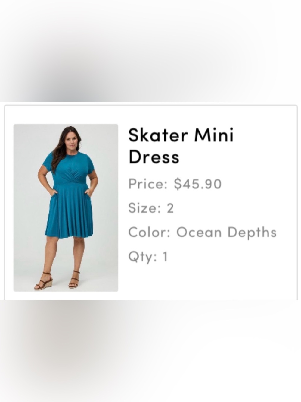 Ocean Depths Skater Mini Dress